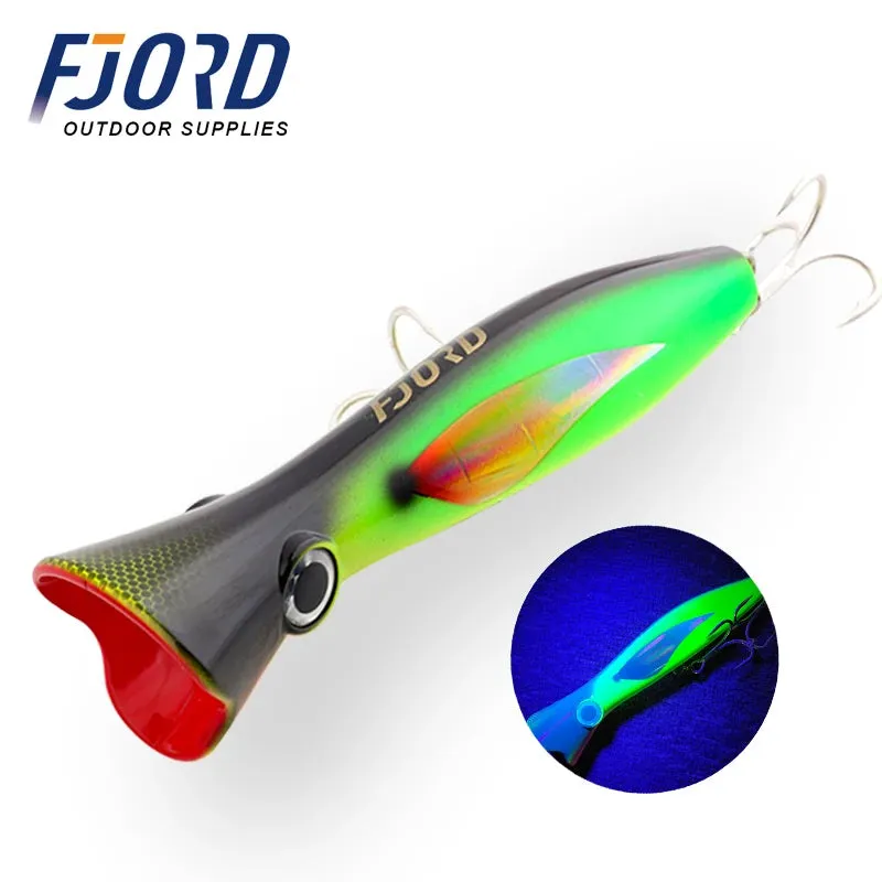 Poppers Sea surface Fishing Lure 165mm 82g Floating big Hard Bait Z Shaped