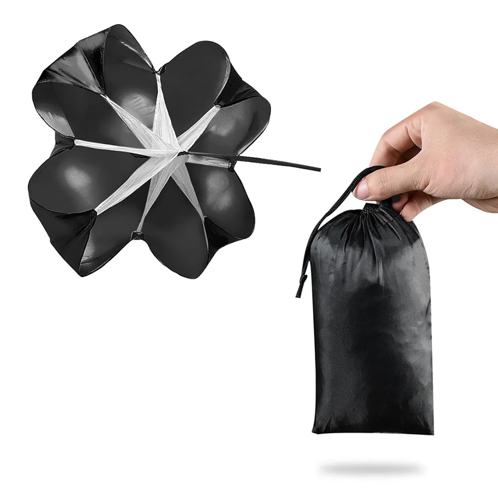 Premium Adjustable Speed Resistance Umbrella for Agility & Fitness Training – Football & Soccer Running Chute, Portable with Waist Band & Storage Bag – Increase Speed, Strength & Endurance