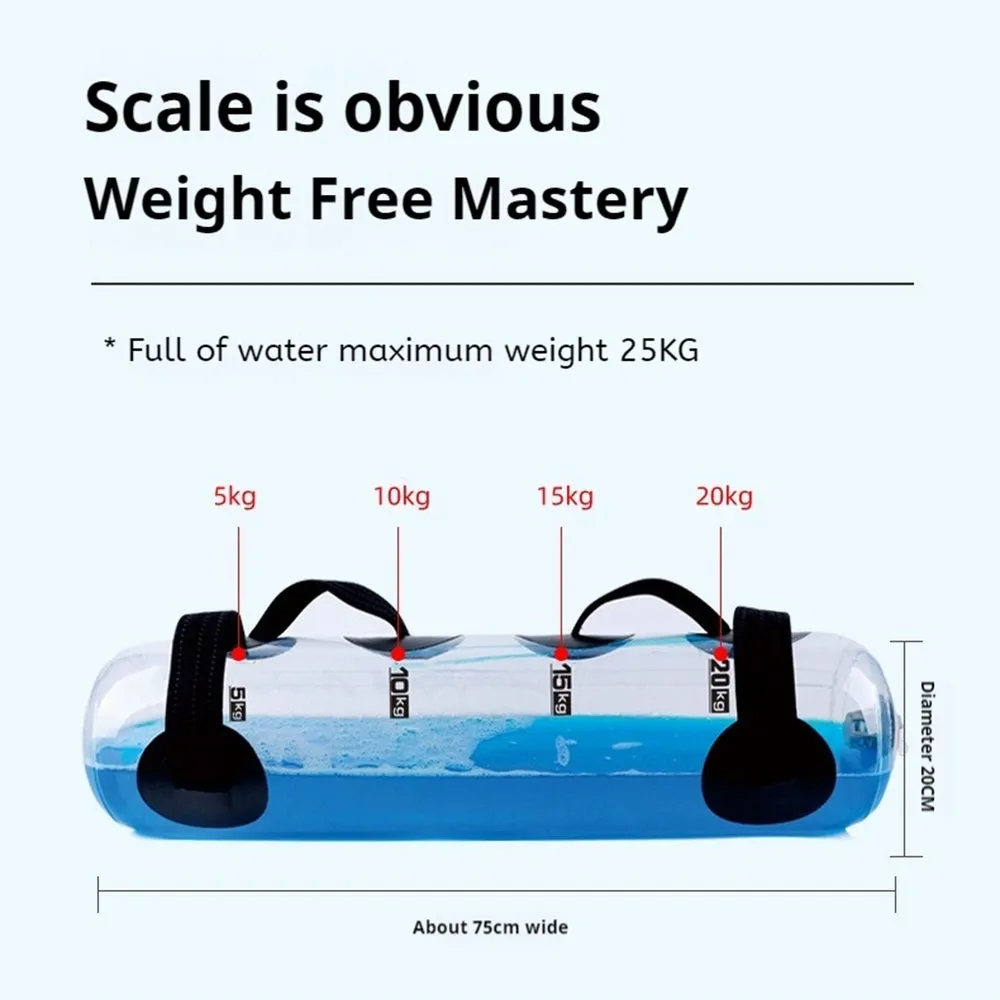 Premium Fitness Aqua Water Bag – Adjustable Weight Training Bag for Bodybuilding & Home Gym – Durable PVC, Inflatable Lifting Accessory for Strength Training