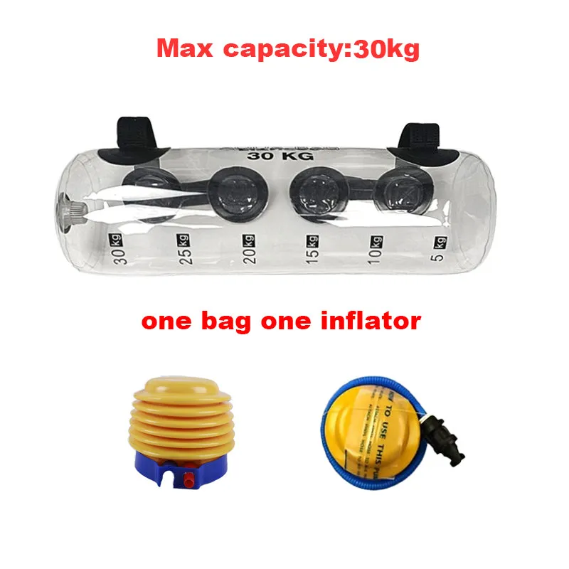 Premium Fitness Aqua Water Bag – Adjustable Weight Training Bag for Bodybuilding & Home Gym – Durable PVC, Inflatable Lifting Accessory for Strength Training