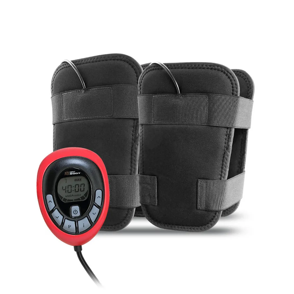 Premium Muscle Trainer Fat Burning Belt - Thigh Stimulator Fitness Massager with Magnetic Therapy, ABS Material, Adjustable Leg Straps, USB Rechargeable, Ideal for Home Workout and Spa Sessions