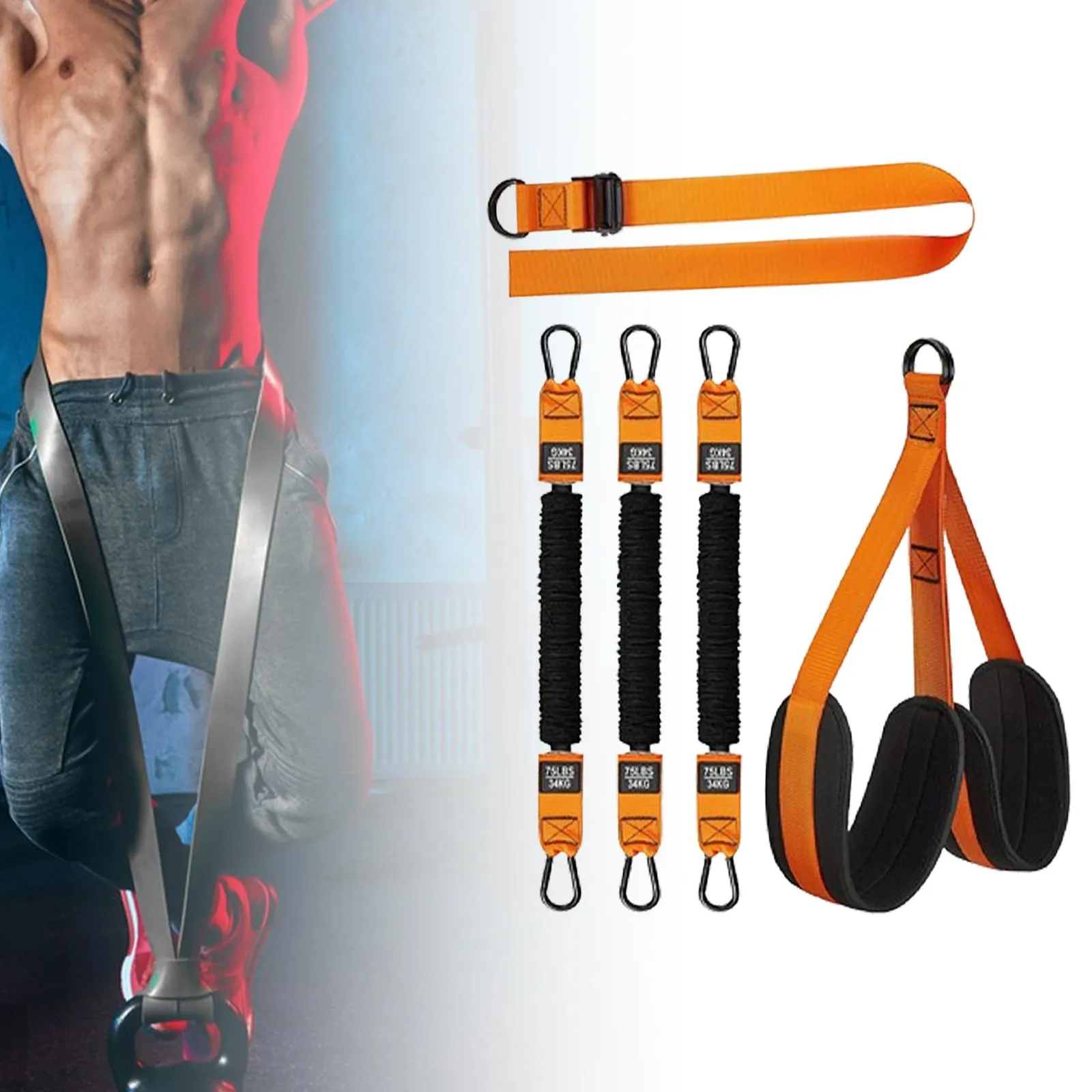 Premium Pull-up Assistance Bands for Fitness Training – Elastic Resistance Bands with Steel Buckle for Home Workout, Adjustable Pull-up Support for Upper Body Strength