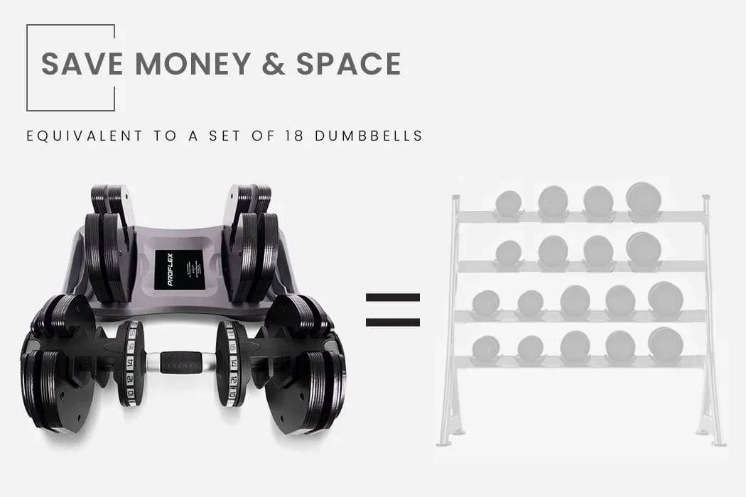 PROFLEX 25kg Adjustable Dumbbell [ONLINE ONLY]