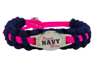 Proud Navy Mom Paracord Bracelet