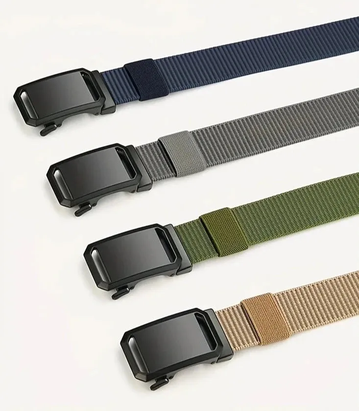 Quick Release Genuine Metal Buckle Tactical Style Soft Nylon Belt
