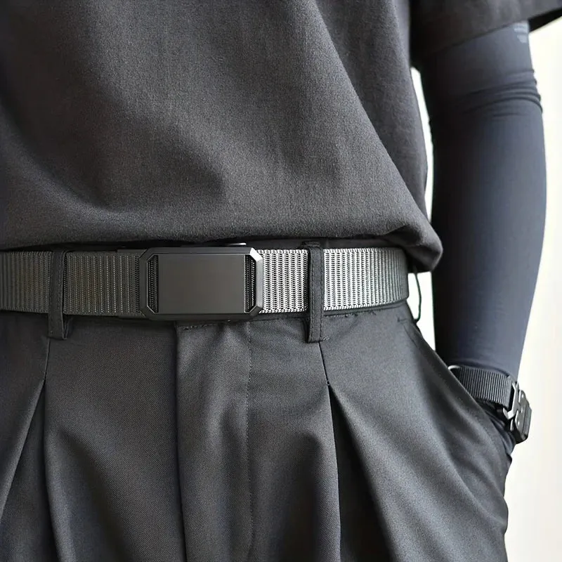 Quick Release Genuine Metal Buckle Tactical Style Soft Nylon Belt
