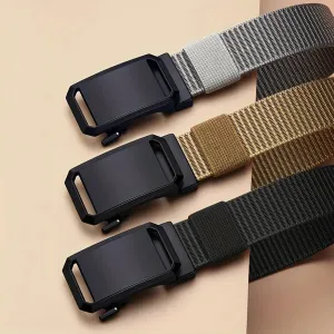 Quick Release Genuine Metal Buckle Tactical Style Soft Nylon Belt