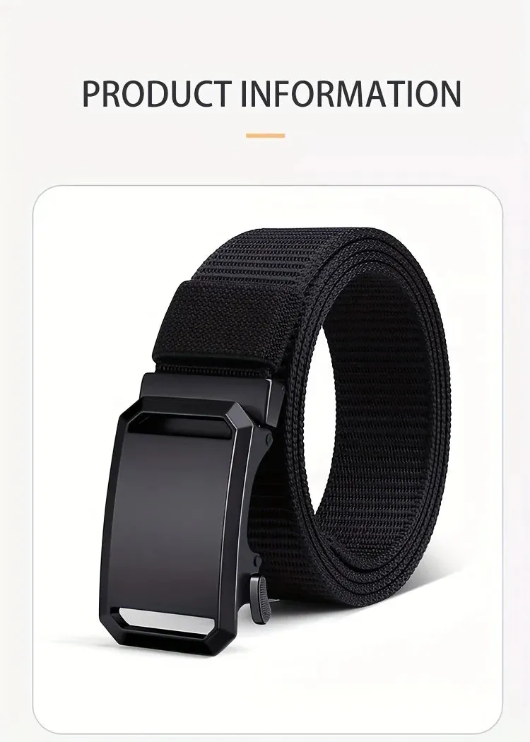 Quick Release Genuine Metal Buckle Tactical Style Soft Nylon Belt