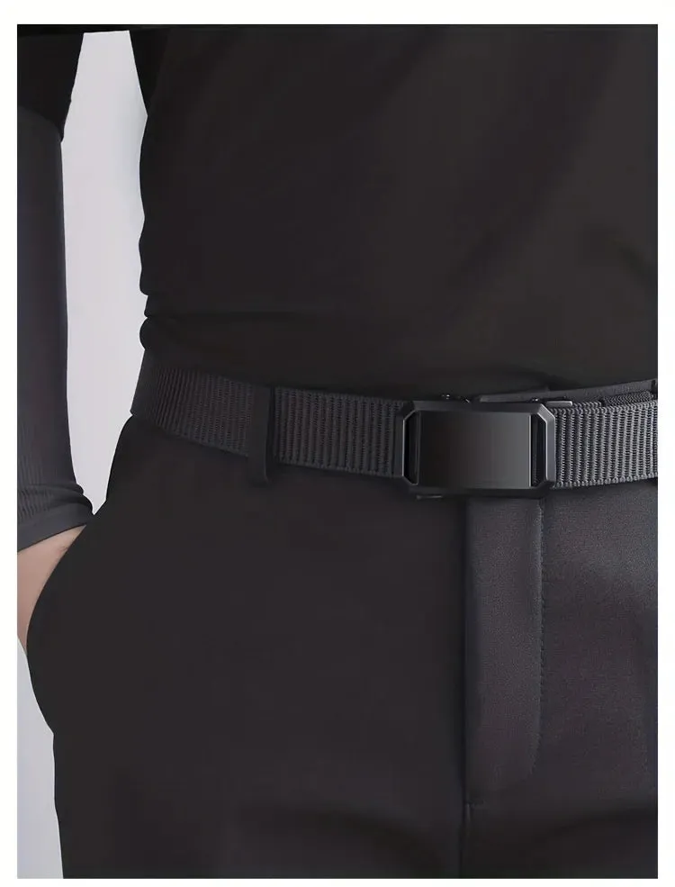 Quick Release Genuine Metal Buckle Tactical Style Soft Nylon Belt