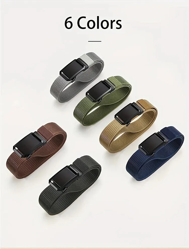 Quick Release Genuine Metal Buckle Tactical Style Soft Nylon Belt
