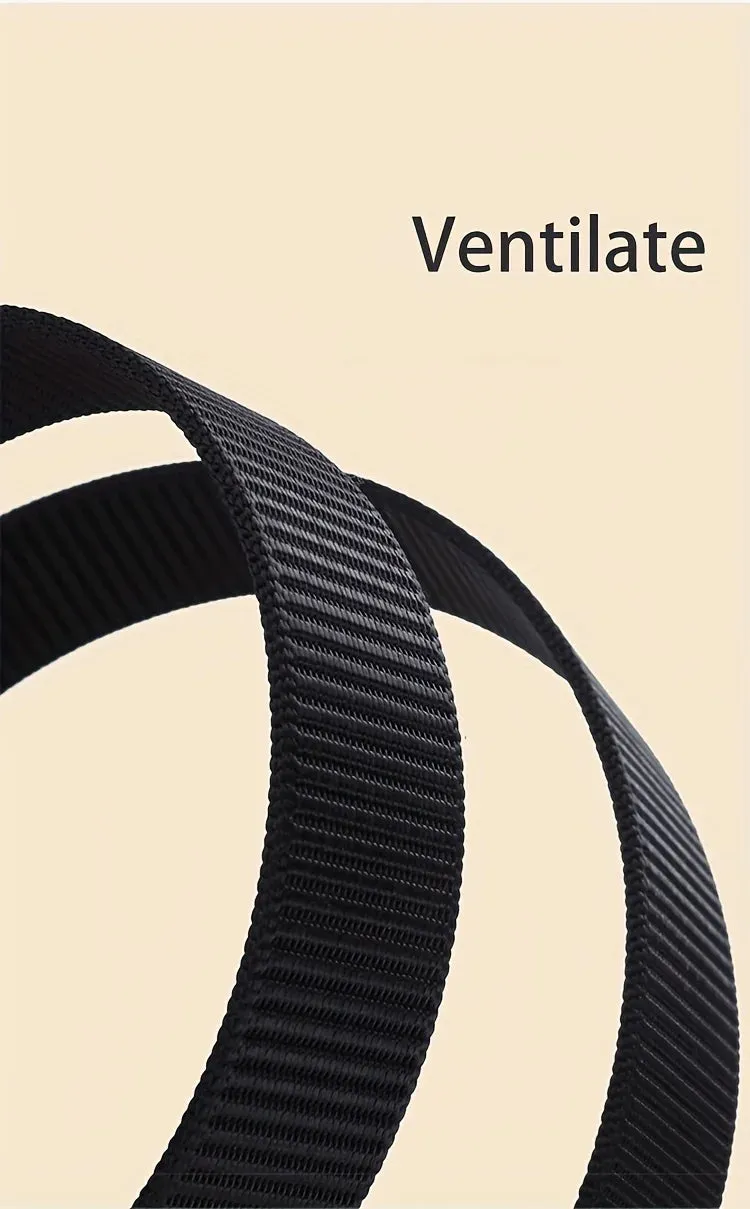 Quick Release Genuine Metal Buckle Tactical Style Soft Nylon Belt