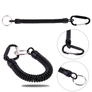 "Secure Explorer: Tactical Lanyard Spring Rope - The Ultimate Outdoor Companion"