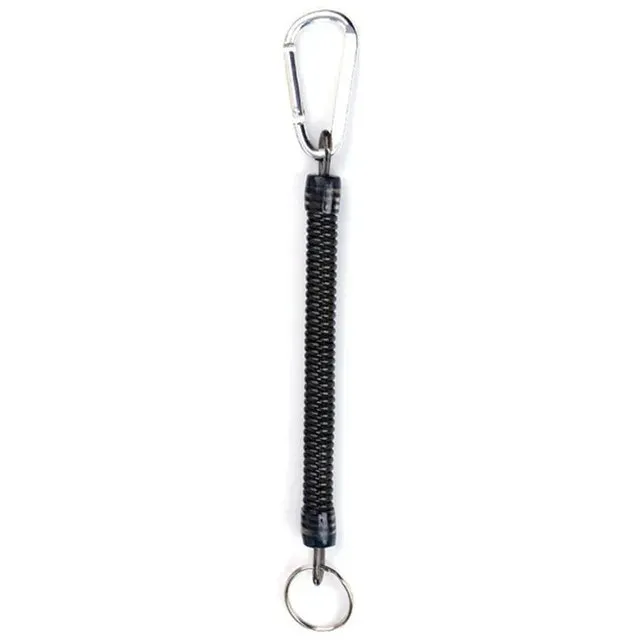 "Secure Explorer: Tactical Lanyard Spring Rope - The Ultimate Outdoor Companion"