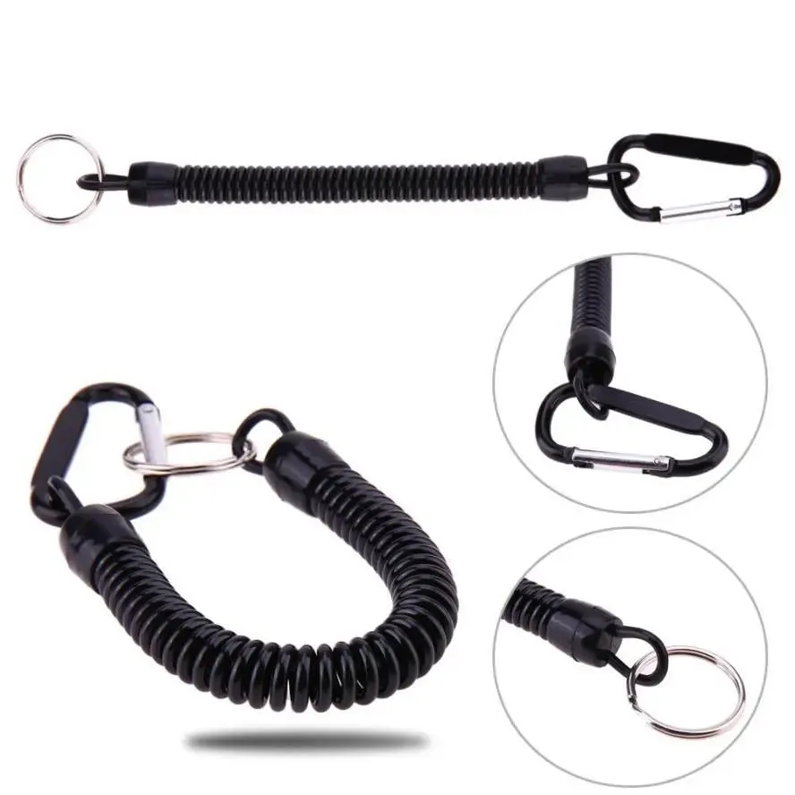 "Secure Explorer: Tactical Lanyard Spring Rope - The Ultimate Outdoor Companion"