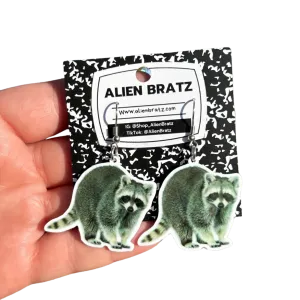 Raccoon Earrings