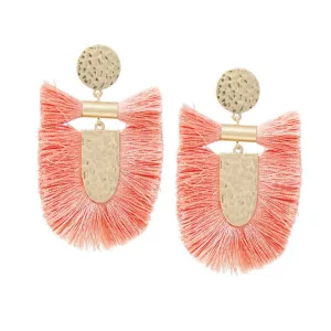 Reese Earrings in Coral