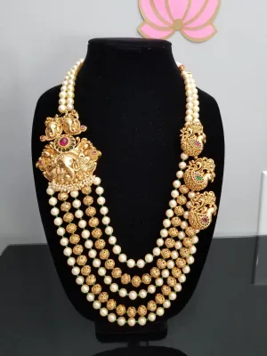 Reserved For Prasanna Bhuvan Hard Gold Plated Temple Design Heavy Maala