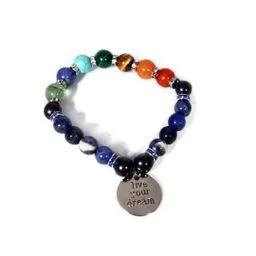 RETIRED - Shungite and Sodalite Chakra Bracelet (Third Eye Chakra)