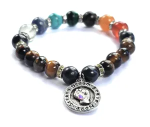 RETIRED - Shungite and Tigers Eye Chakra Bracelet (Solar Plexus Chakra)