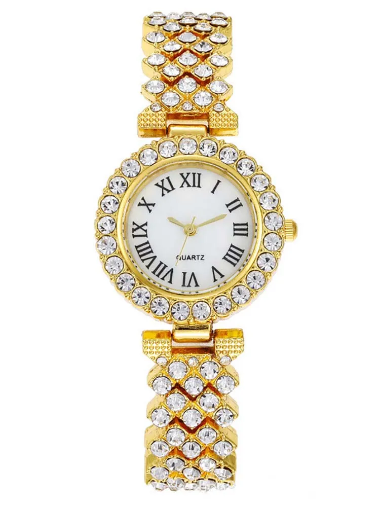 Rhinestone Watches Bracelet Set