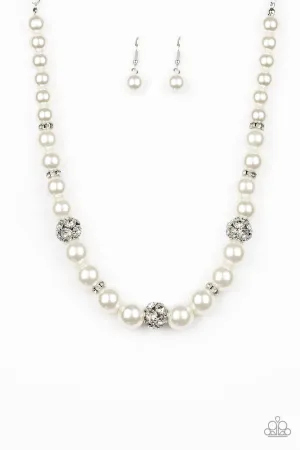 Rich Girl Refinement White Paparazzi Necklace