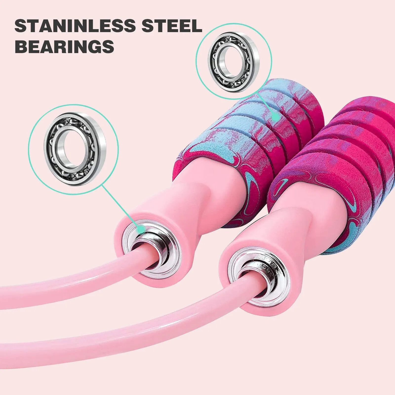 Rope With 2 In 1 Training Adjustable Ropeless Skipping Rope