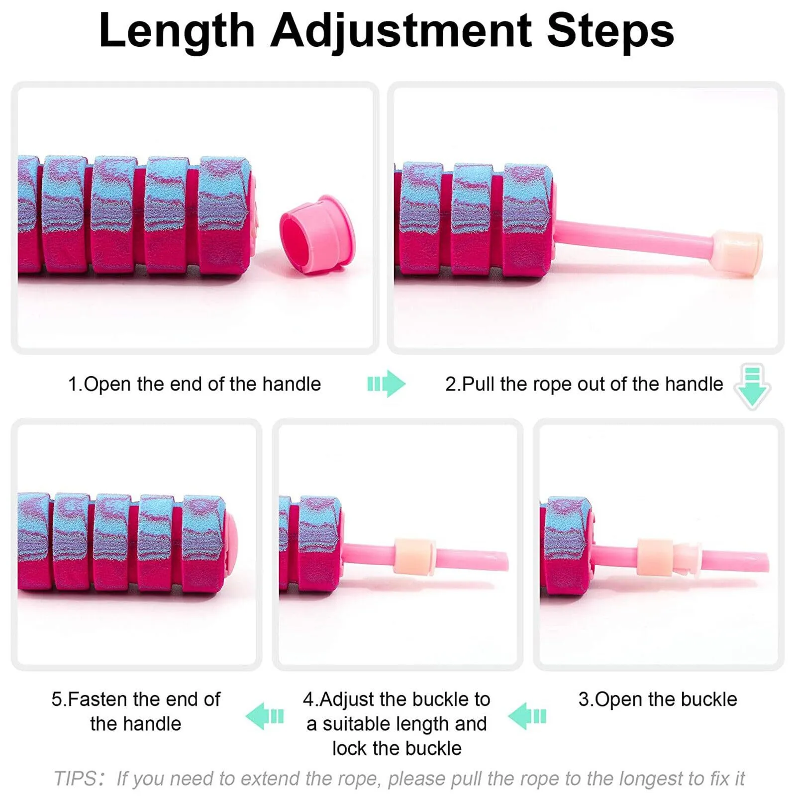 Rope With 2 In 1 Training Adjustable Ropeless Skipping Rope