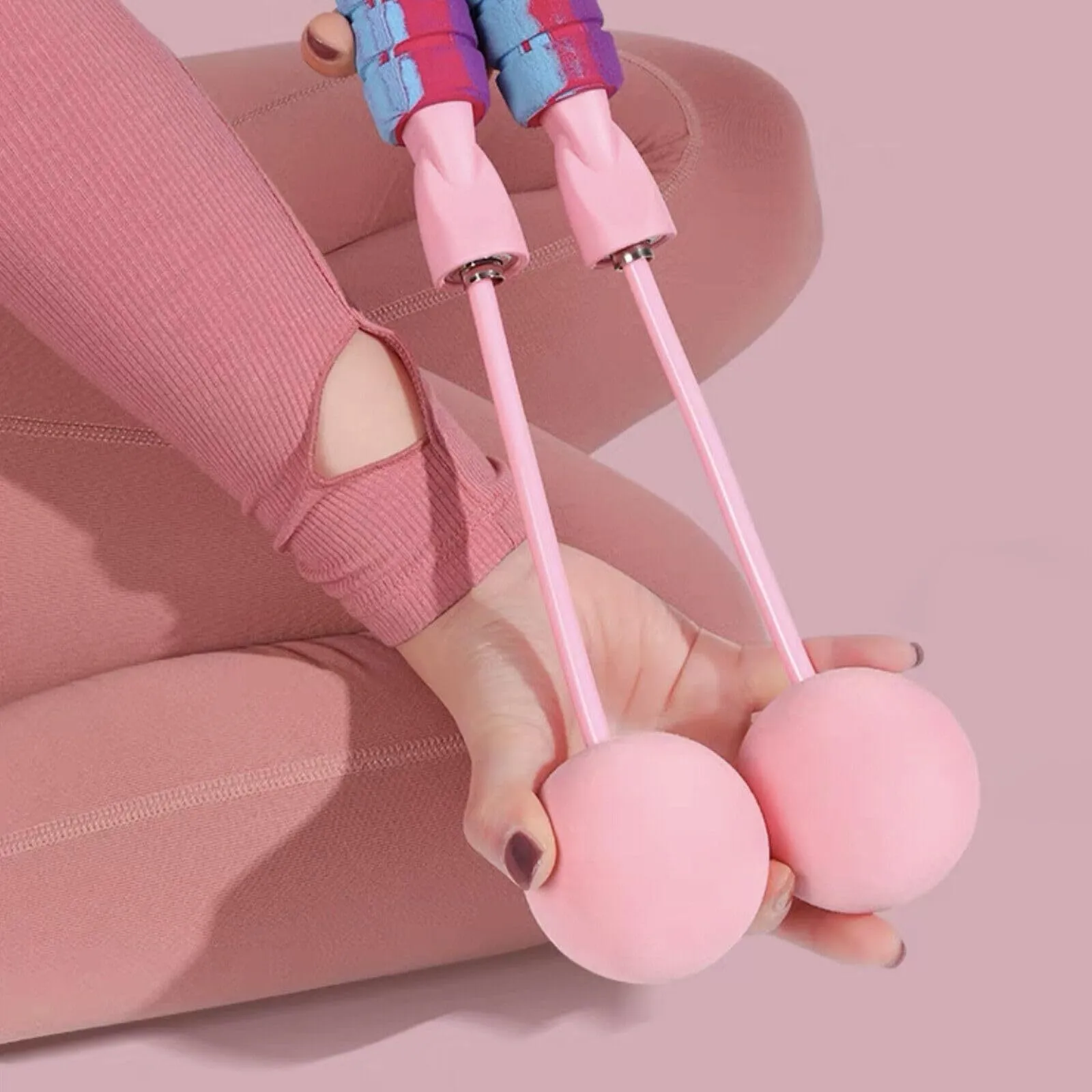 Rope With 2 In 1 Training Adjustable Ropeless Skipping Rope