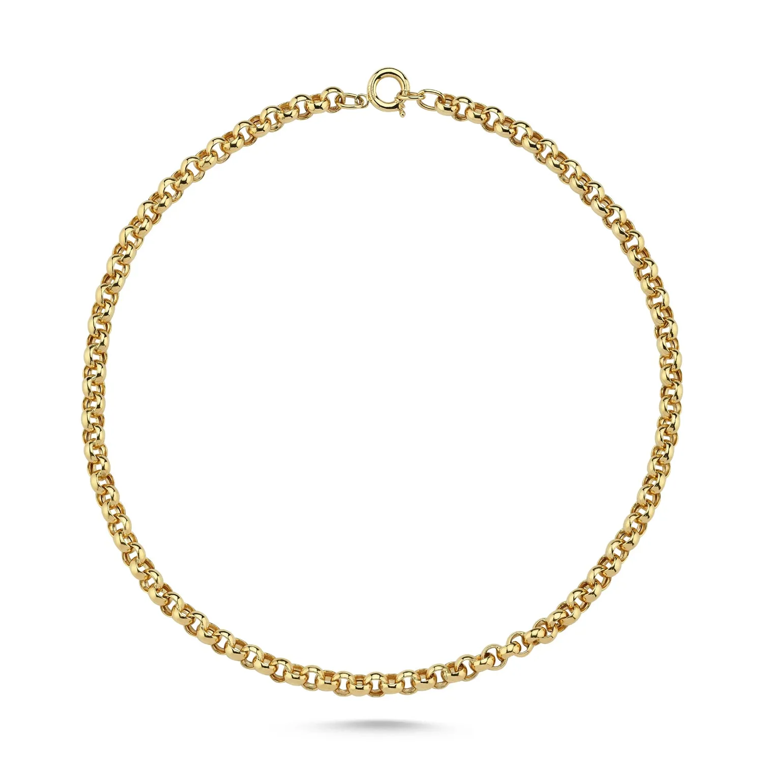 ROUND MEDIUM LINK NECKLACE