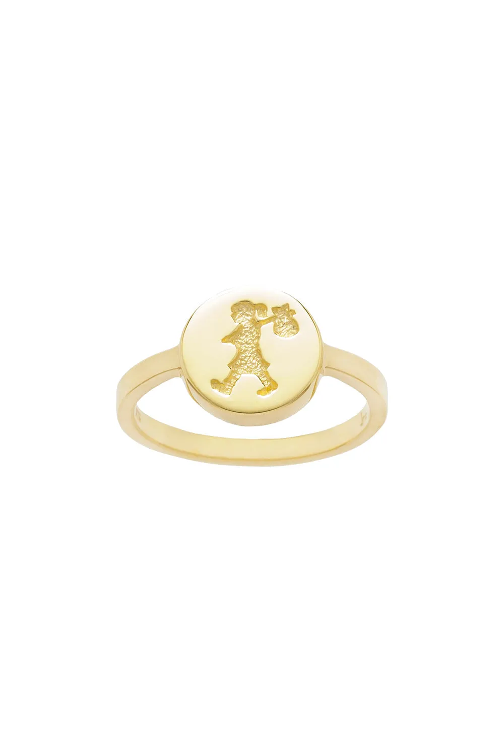 Runaway Stamp Ring Gold