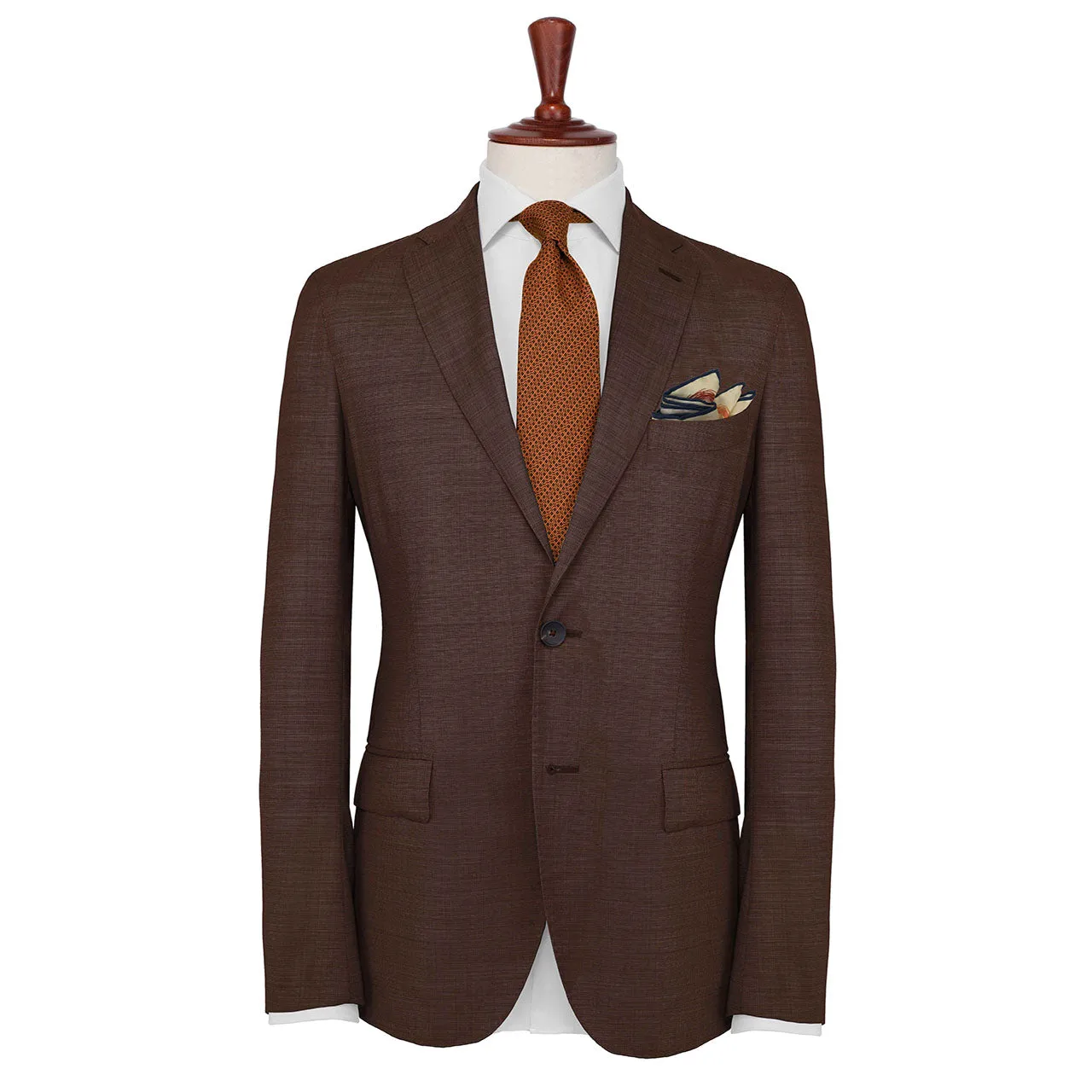 Running Rings Cream Pocket Square
