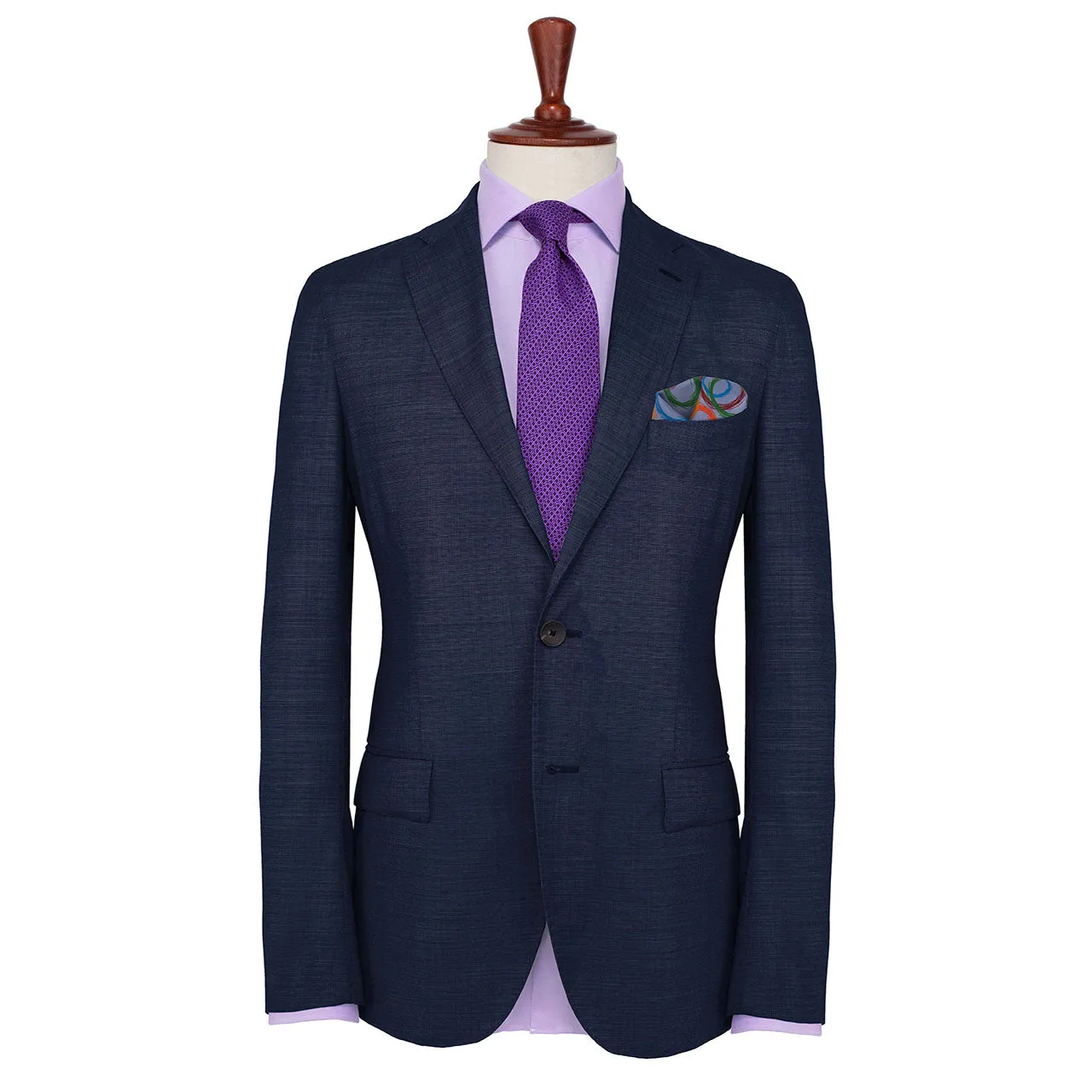 Running Rings Lavender Pocket Square