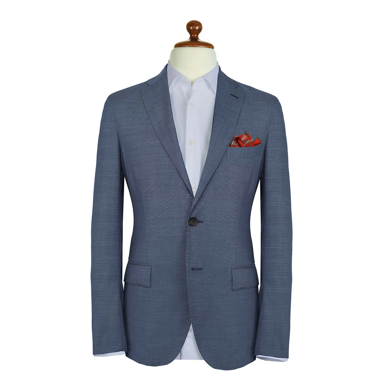 Running Rings Red Pocket Square