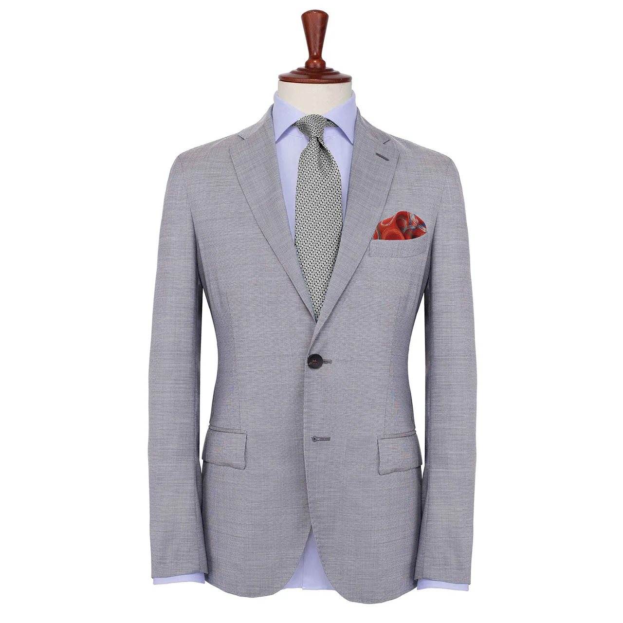 Running Rings Red Pocket Square