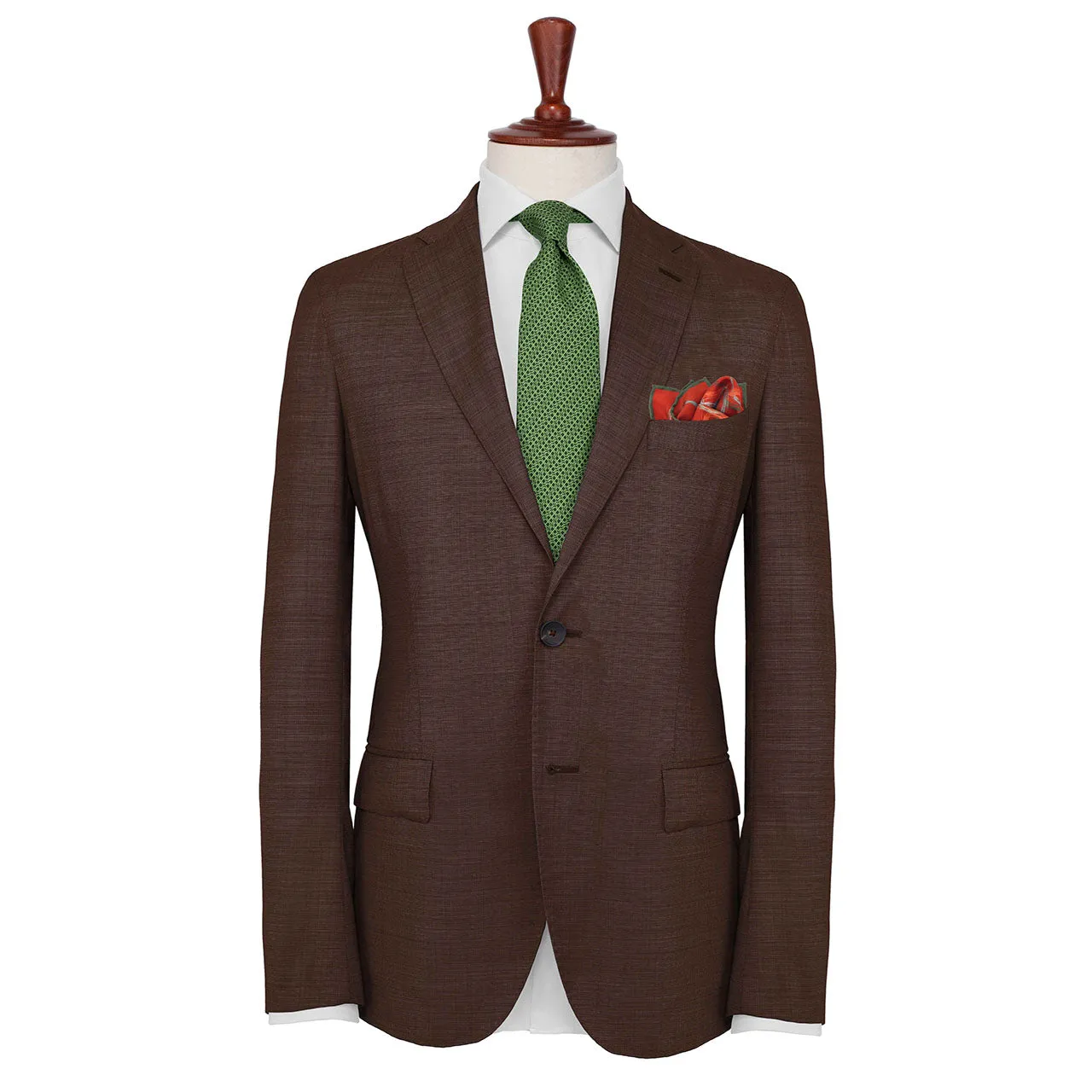 Running Rings Red Pocket Square
