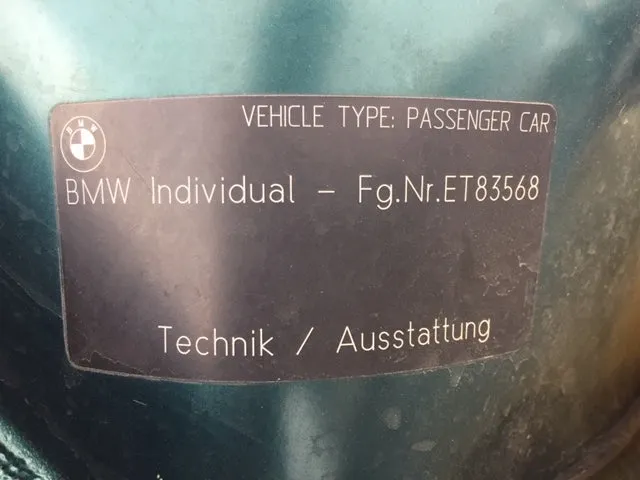 S2792 3' E36 Convertible 328i M52 AUTO 1997/11