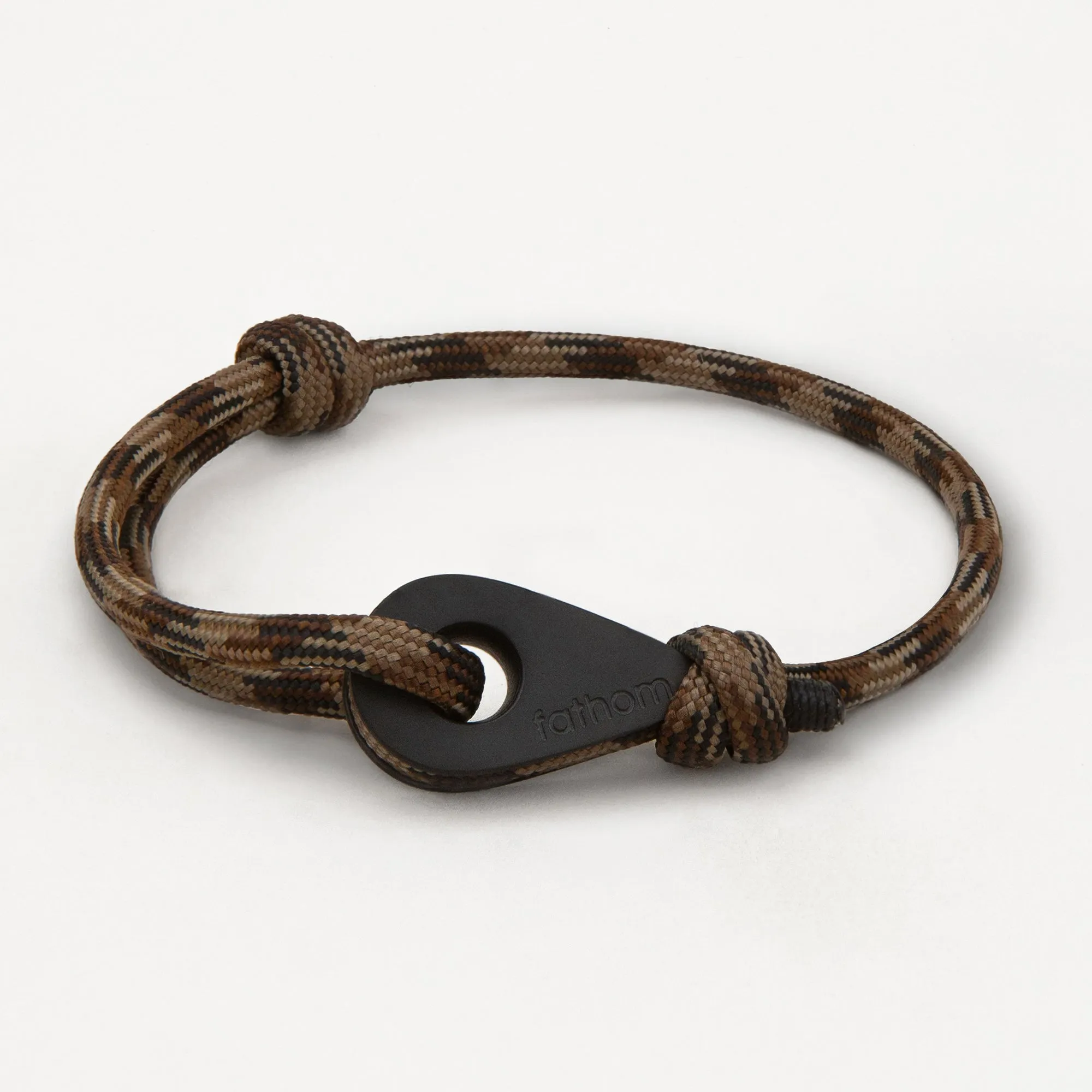 SAO TOME Mens Womens Thimble Charm Bracelets Paracord Rope Wristbands Camouflage Matte Black