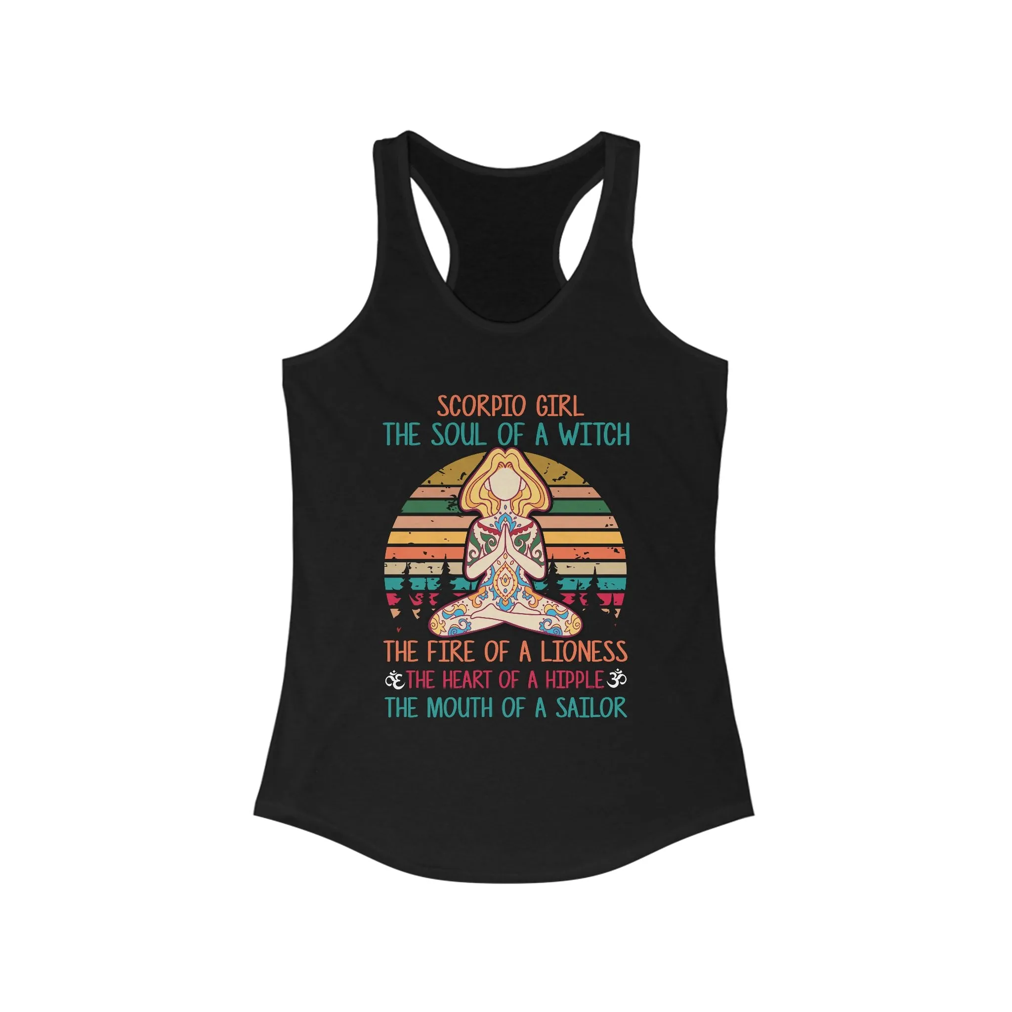 Scorpio Girl Yoga Racerback Tank Top