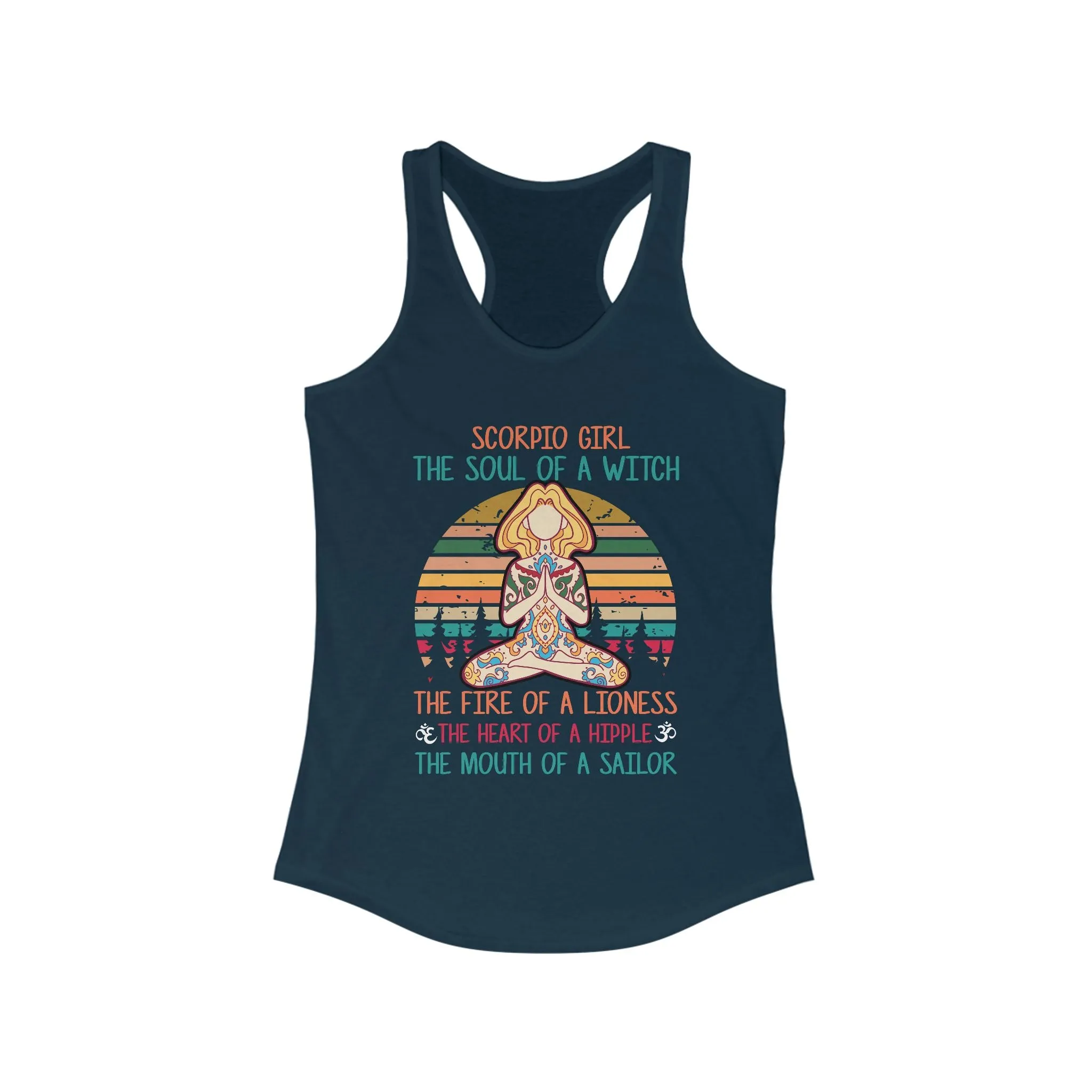Scorpio Girl Yoga Racerback Tank Top
