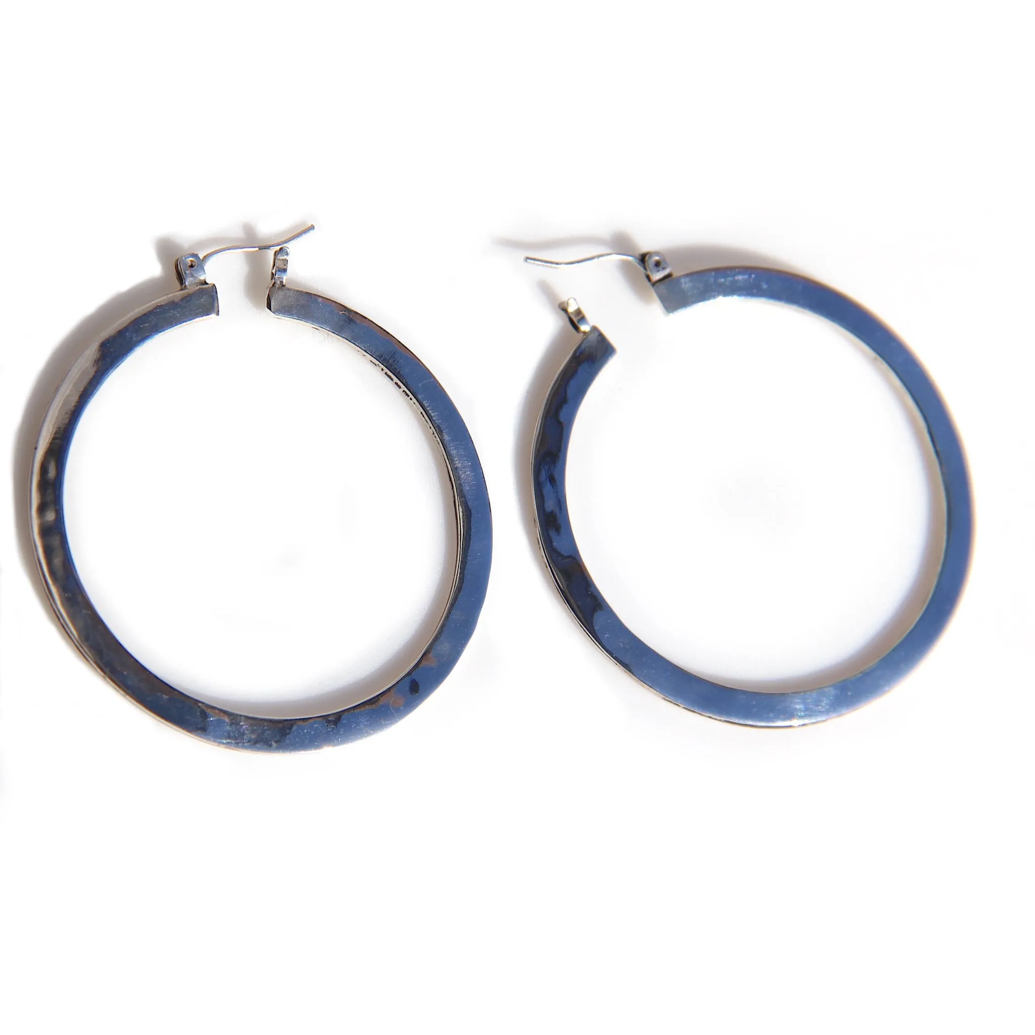 Silver Hoops