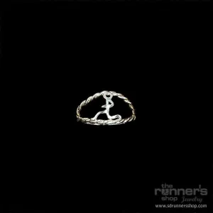 Silver "Hermes" Runner Rope Ring