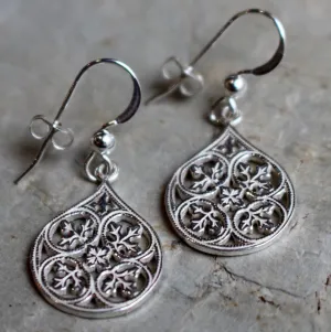 Simple Silver Teardrop Earrings - Magic Moments.