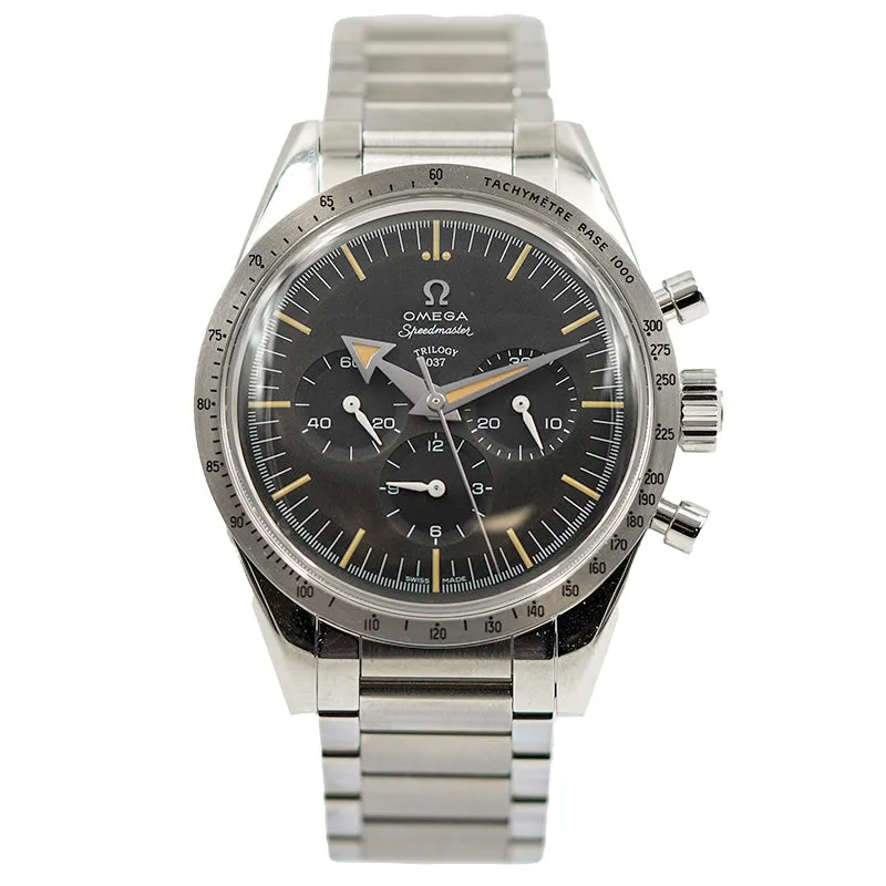 SOLD - Omega 57 Trilogy Full Set Railmaster Seamaster Speedmaster B&P '19