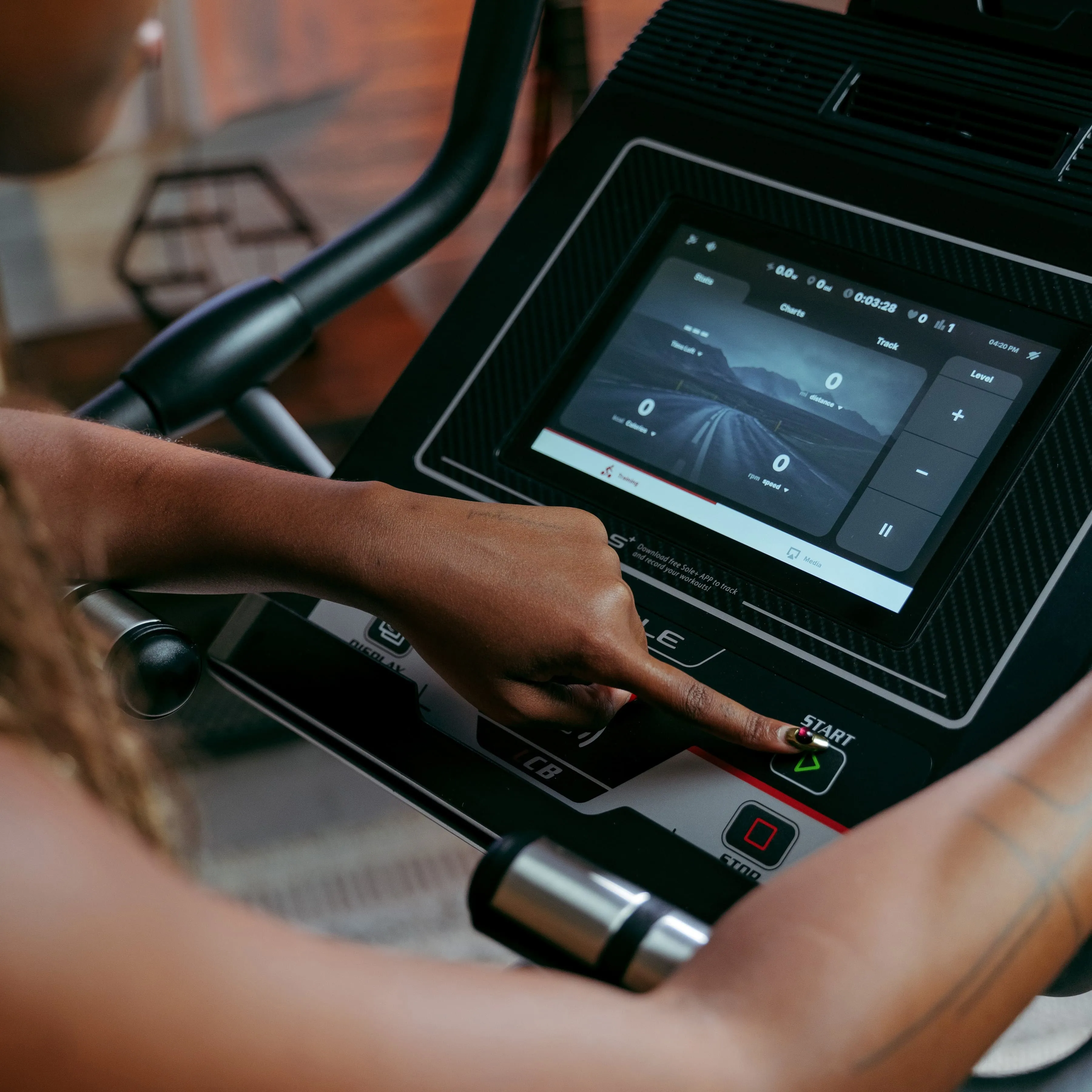 Sole Fitness Light Commercial Upright Bike with 10.1" Touchscreen