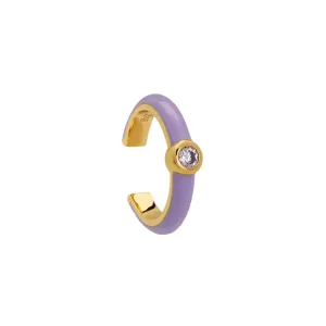 Sonora Lavender Ear Cuff Earring in Gold