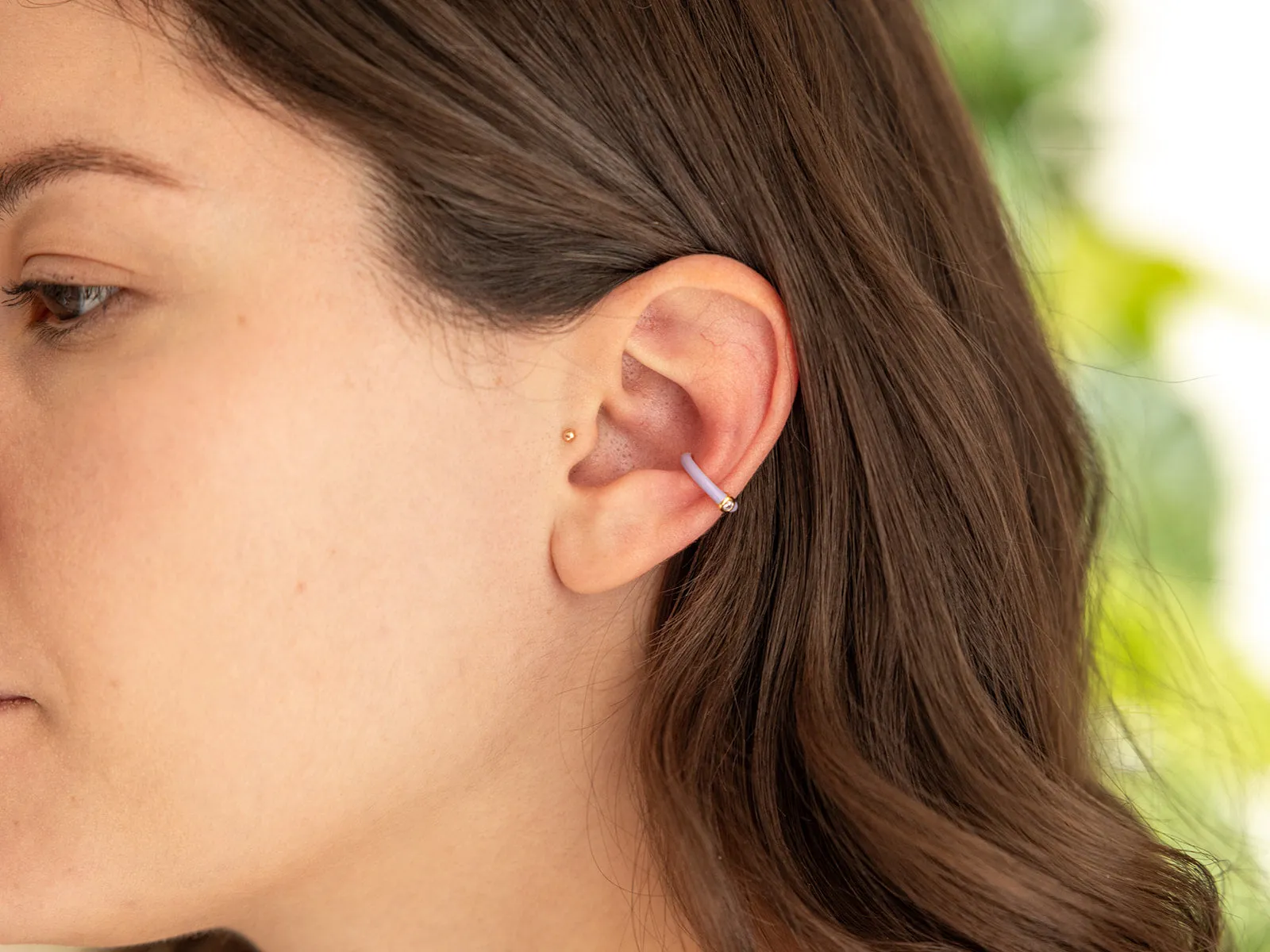 Sonora Lavender Ear Cuff Earring in Gold