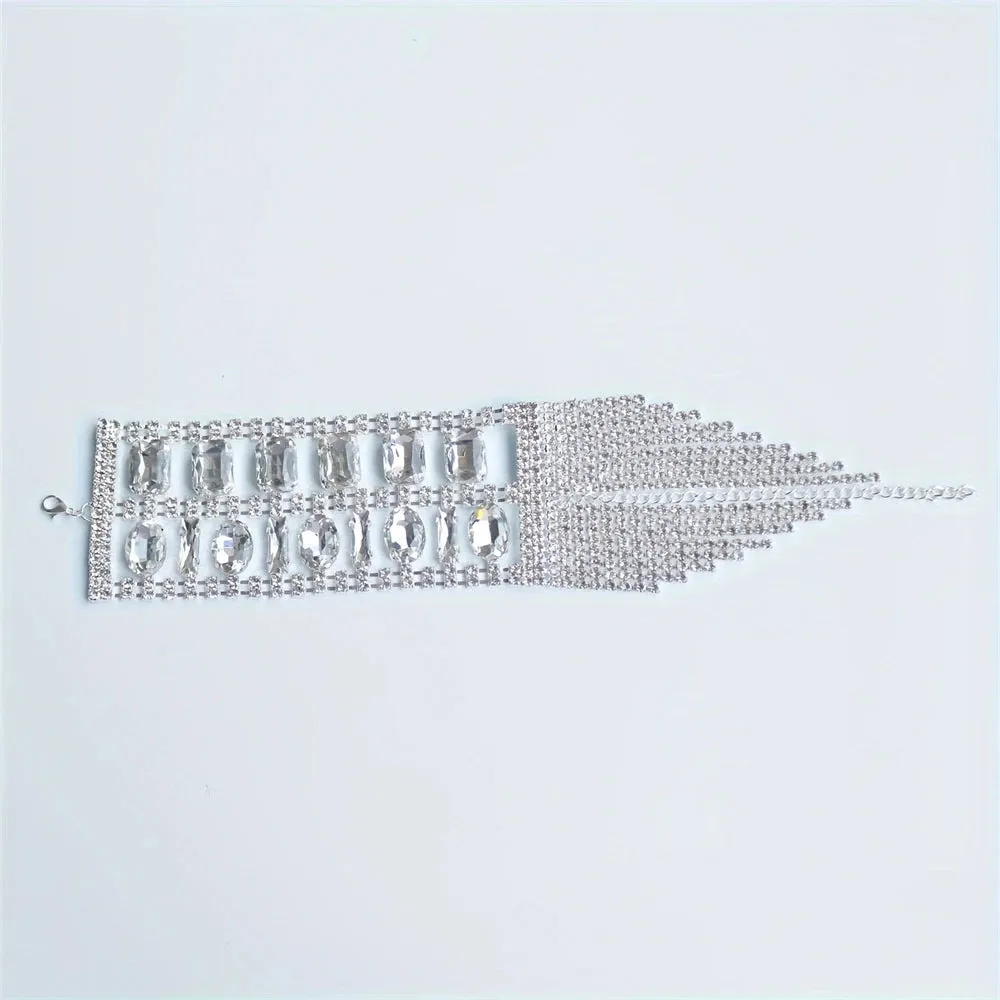 Sparkling Tassel Crystal Bracelet
