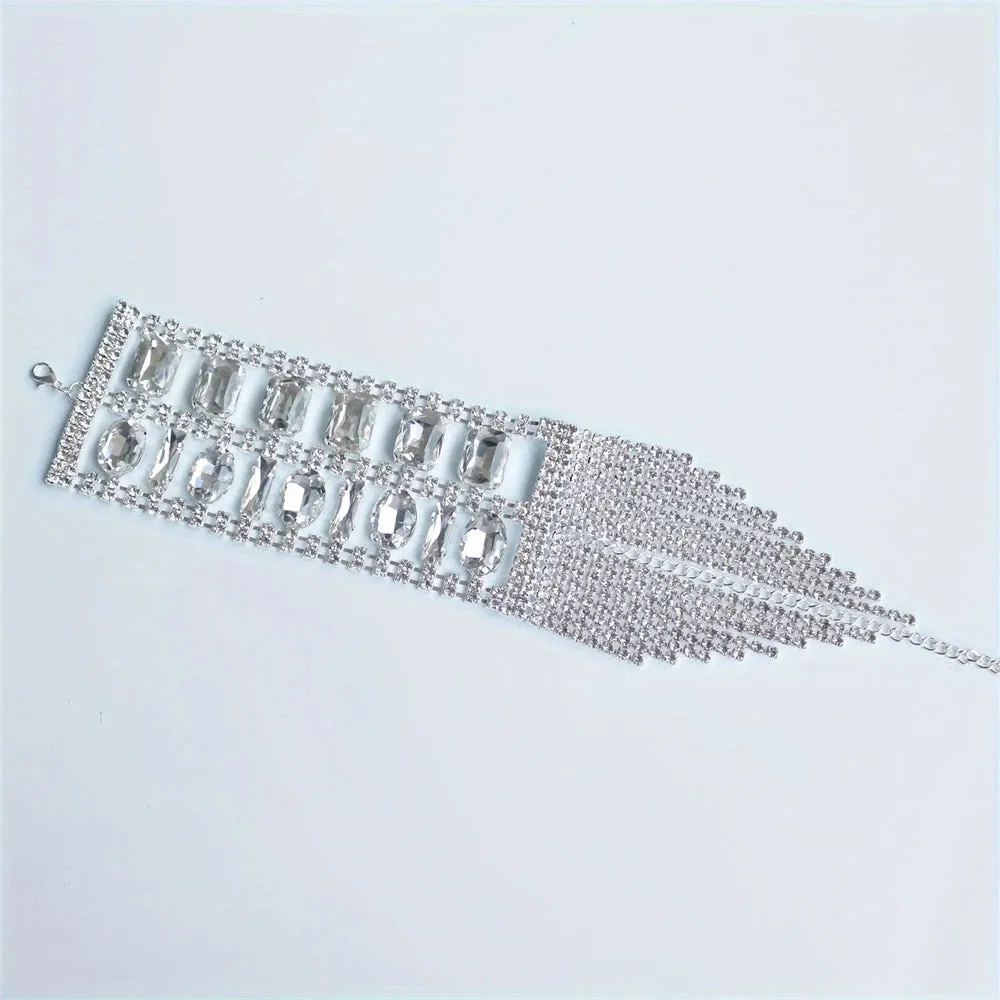 Sparkling Tassel Crystal Bracelet