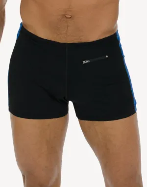 Splice Zip Pocket Polyester Square Leg