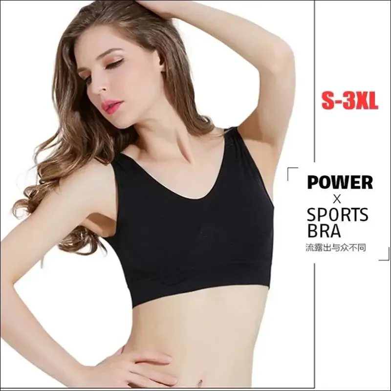 Sports bra plus size set - seamless, comfort soft, fitness yoga tops | 3pcs